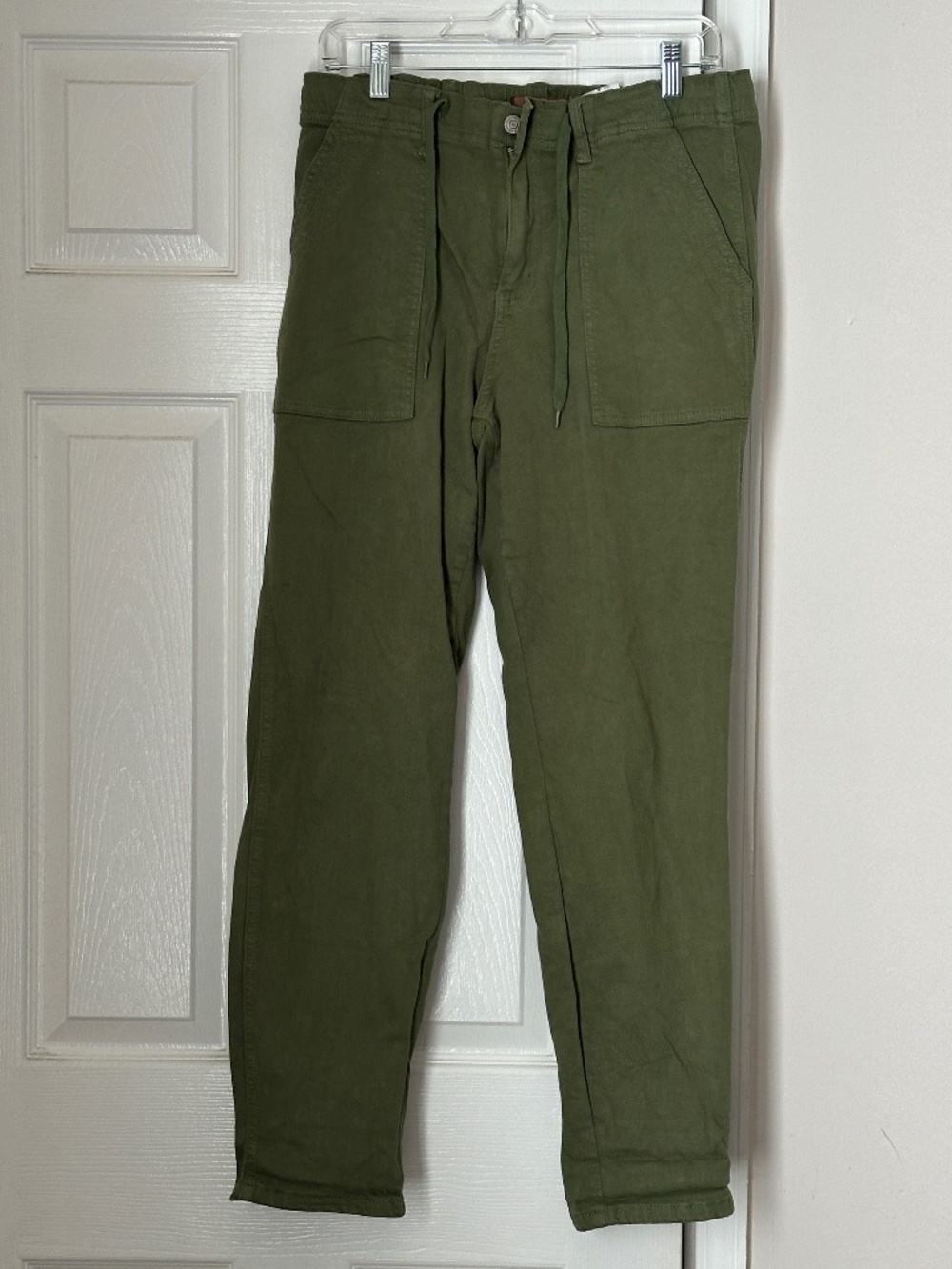 Judy Blue Women's Jessie Jogger High Waist Olive Green Denim Jogger Size 9/29